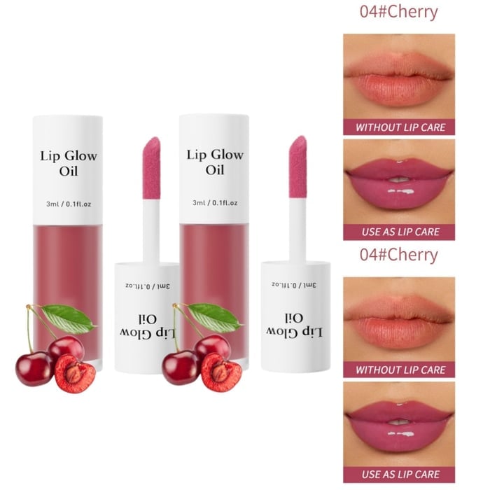 📢Achetez 1 obtenez 1 gratuitement💋Huile hydratante teintée pour lèvres coréenne – Vegan, 24h d’hydratation & fini glossy non collant✨
