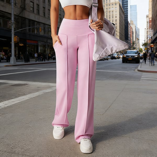 💃 Élégance Quotidienne💖Pantalon Droit Femme Tissu Souple🌟Coupe Ample & Confort Parfait