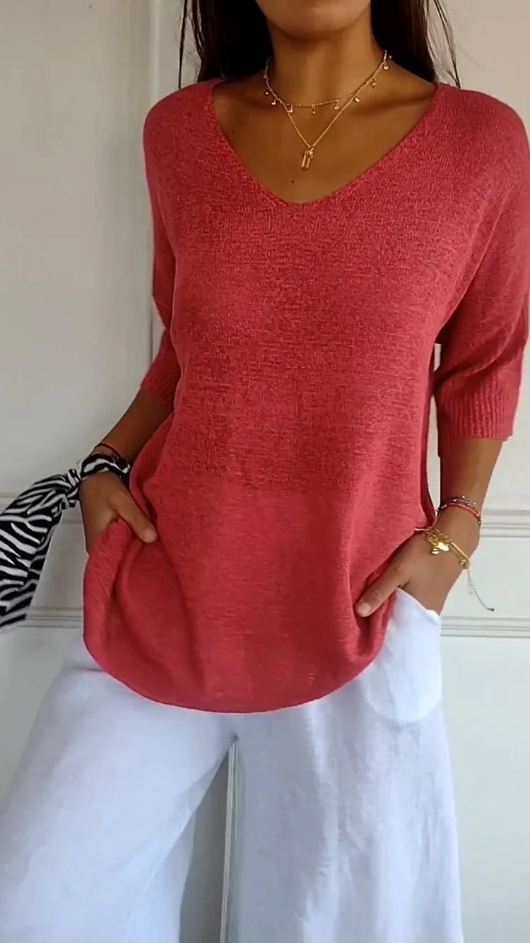 💫Indispensable 2026 | Haut Polyvalent en Tricot | Style Chic Décontracté💃
