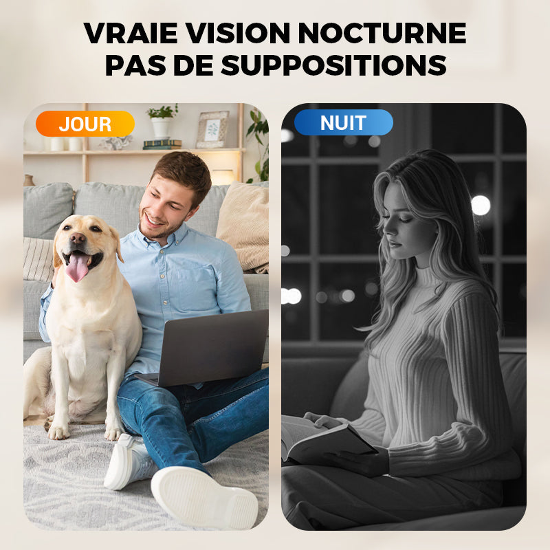 Mini caméra de surveillance HD intelligente🤩Vision nocturne, détection de mouvement & installation en 1 minute🌹