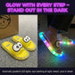 👣 Pantoufles LED Canard Phosphorescentes – Motifs Cartoon Lumineux