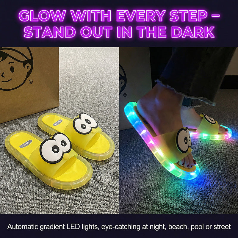 👣 Pantoufles LED Canard Phosphorescentes – Motifs Cartoon Lumineux