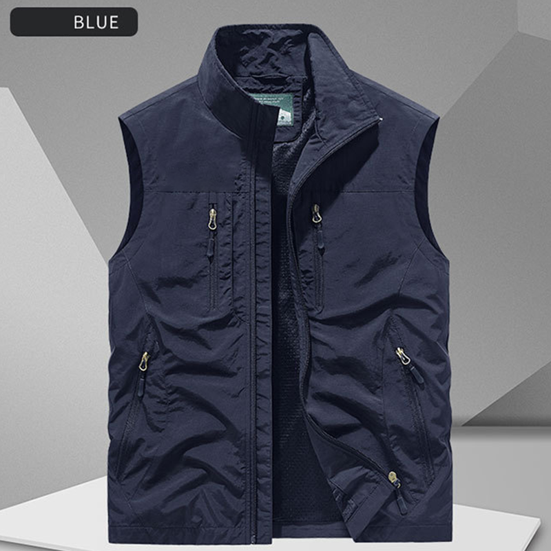 👕Veste Sans Manches Oversize pour Homme🏙️Design Urbain avec Poches Multiples et Tissu Respirant✨