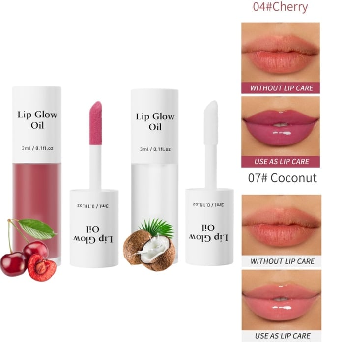 📢Achetez 1 obtenez 1 gratuitement💋Huile hydratante teintée pour lèvres coréenne – Vegan, 24h d’hydratation & fini glossy non collant✨