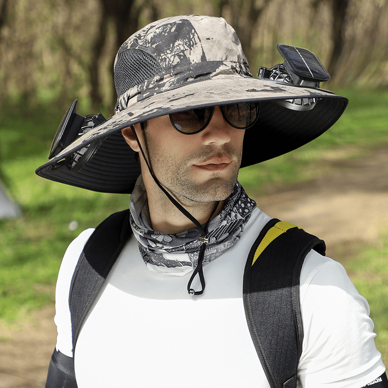 🎁 Soldes d’été –50 % de réduction 🌞 Chapeau solaire ultraléger 2026 avec ventilateur intégré – Plus léger qu’une casquette de baseball ! ⚾ (Seulement 11 oz / 312 g)
