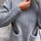 🧥Veste Tricotée à Col Rond – Fermeture Éclair Pratique, Douce & Confortable pour Tous les Jours👚