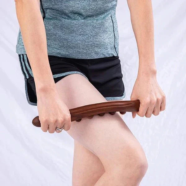 🔥 50% DE RÉDUCTION – DERNIER JOUR ! 🪵 Bâton de Massage Lymphatique en Bois – Hêtre Verni – Ergonomique & Drainant for Corps