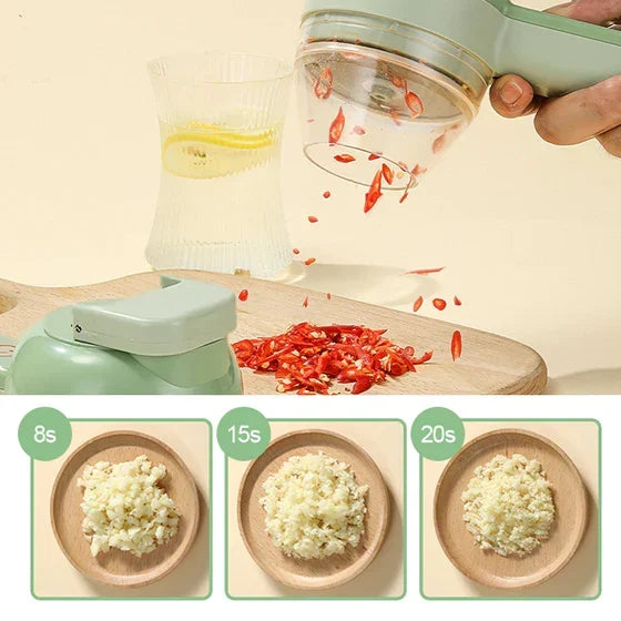 🔪50% DE RÉDUCTION💎L’As du Cuisine Tout-en-Un – Hachoir, Éplucheur & Brosse 4-en-1 Sans Fil – Multifonction, Rapide & Indispensable🍲