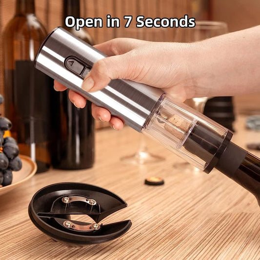 Set d'Ouvre-Bouteilles Électriques - Automatique, Rechargeable et Coffret Cadeau 6 en 1