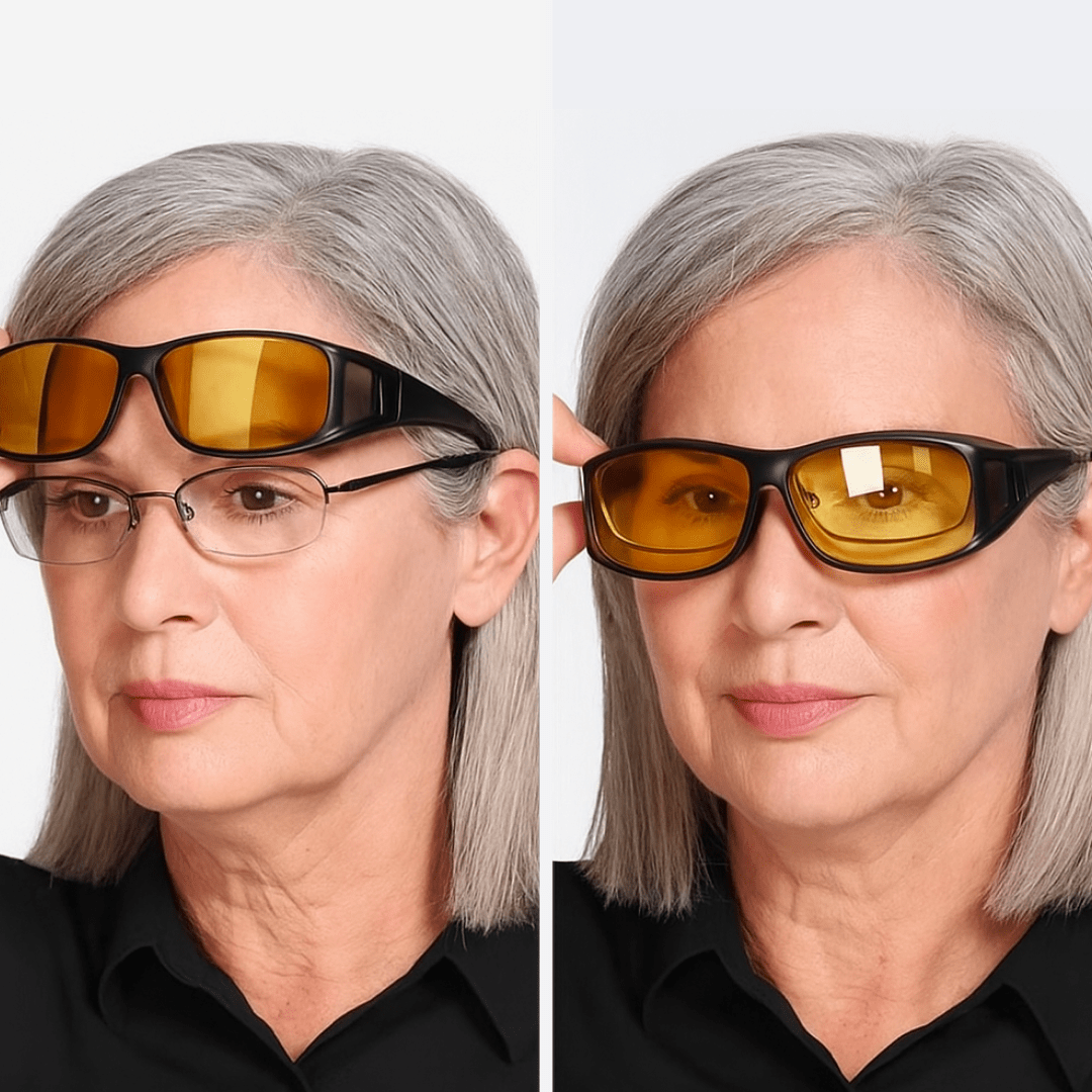 🕶️50% DE RÉDUCTION MAINTENANT🎅Lunettes de Conduite Nuit - Verres Polarisés & Anti-Reflets, Vision Claire et Sécurisée pour la Nuit ✨