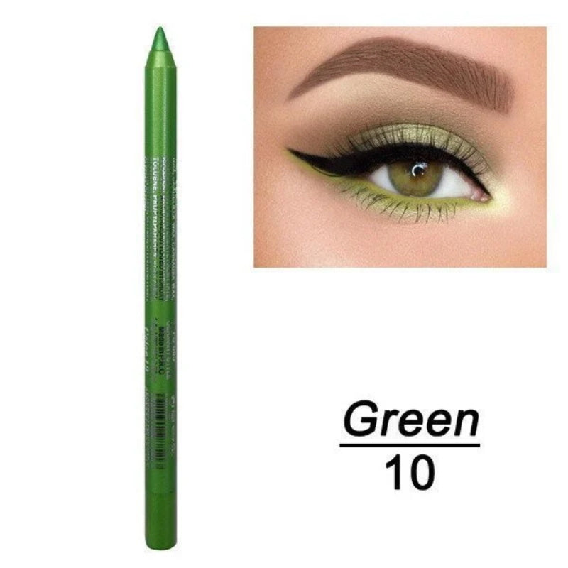 Eyeliner Coloré Longue Durée - Set de 13 Couleurs Nacrées et Mates
