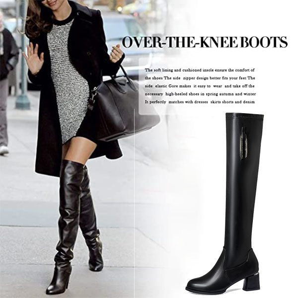 ✨Série automne hiver✨Bottes en cuir chaudes pour femme