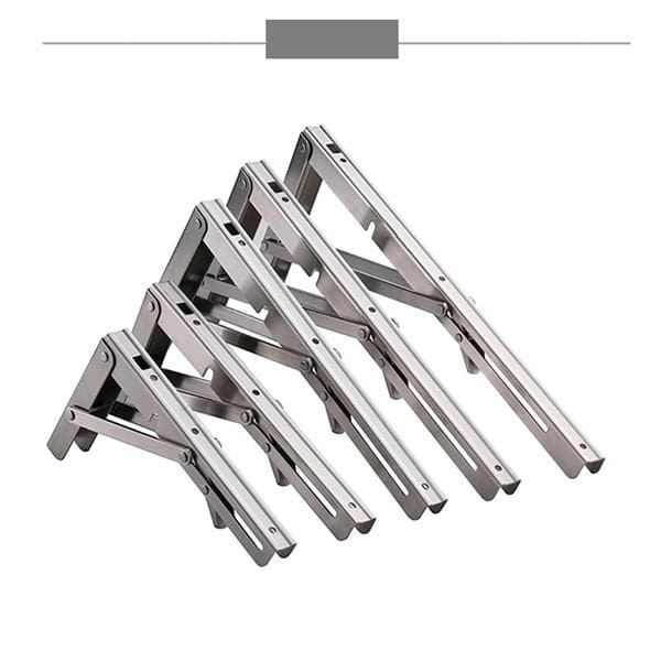 Supports d'Étagère Pliants en Acier Inoxydable – Installation Facile, Gain d'Espace & Charge 250kg