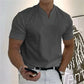 📢📢50% DE RÉDUCTION⏰Chemise de Sport à Manches Courtes pour Hommes – Col en V, Confortable & Disponible jusqu'au 5XL