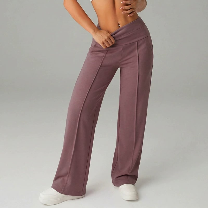 💃 Élégance Quotidienne💖Pantalon Droit Femme Tissu Souple🌟Coupe Ample & Confort Parfait