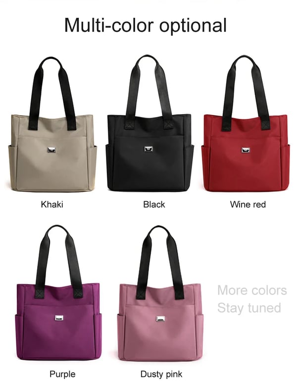 Sac à Bandoulière en Nylon Multi-Poches Imperméable de Grande Capacité