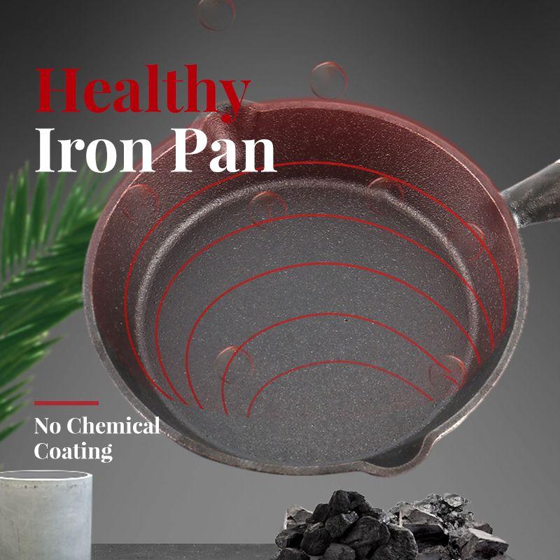 ⏳ PROMO FLASH : 50% DE RÉDUCTION ! 🍳 Mini Poêle en Fonte Antiadhésive 10 cm – Coulée d’une Seule Pièce – Sain & Durable – Manche en Bois Ergonomique – Idéale pour Œufs, Crêpes & Petites Portions 🥞