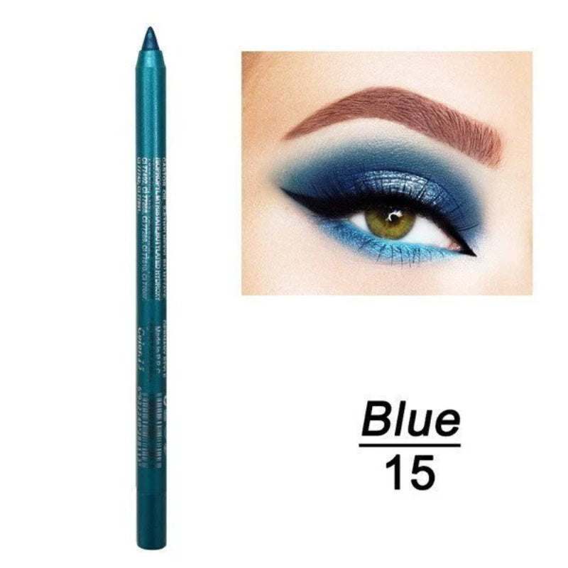 Eyeliner Coloré Longue Durée - Set de 13 Couleurs Nacrées et Mates