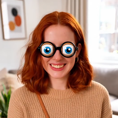 🔥50 % DE RÉDUCTION !!🏆Vente flash💥Lunettes amusantes avec mécanisme d'œil qui cligne