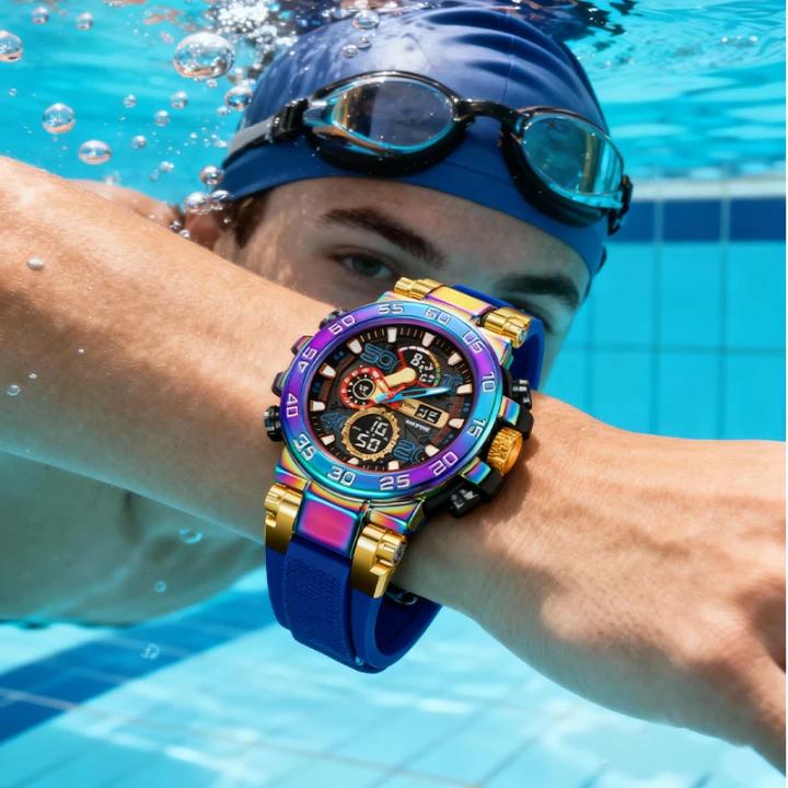⌚50 % DE RÉDUCTION✨Montre LED multifonctionnelle🌟Écran numérique étanche, 7 modes sportifs avec surveillance du sommeil🔋