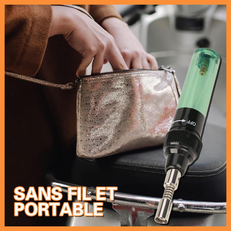 Fer à Souder Portable 4 en 1 au Gaz - Sans Fil, Réglable et Multifonction
