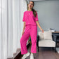 ⏰Soldes limitées 50 % de réduction🌸Ensemble haut et pantalon décontracté pour femme