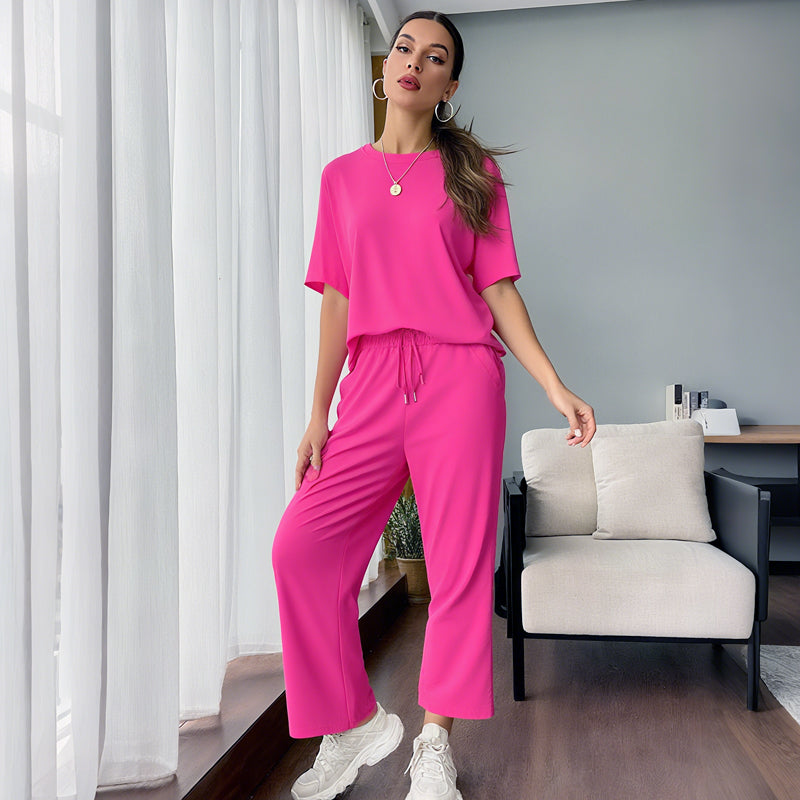 ⏰Soldes limitées 50 % de réduction🌸Ensemble haut et pantalon décontracté pour femme