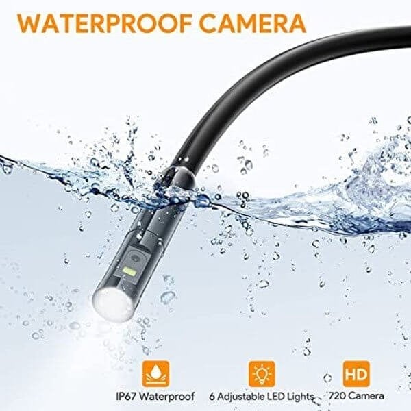 💡50 % DE RÉDUCTION🔥Caméra endoscopique douce Magic Wifi😍Sonde ultrafine 7 mm, étanche IP67, 6 LED réglables & compatible 3 en 1📱🔧