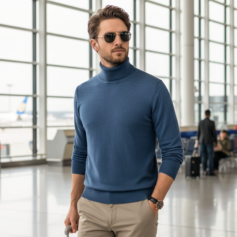 ✨Pull en cachemire haut de gamme pour homme🍂Doux et respirant, style polyvalent pour le bureau ou les tenues décontractées📦