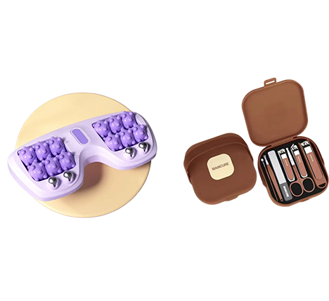 💆‍♀️Rouleau de massage portable double – Détente & soulagement immédiat pour vos pieds😌🌿