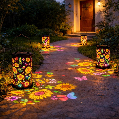 🌞 Lanterne solaire de jardin « Éclat de tournesol »
