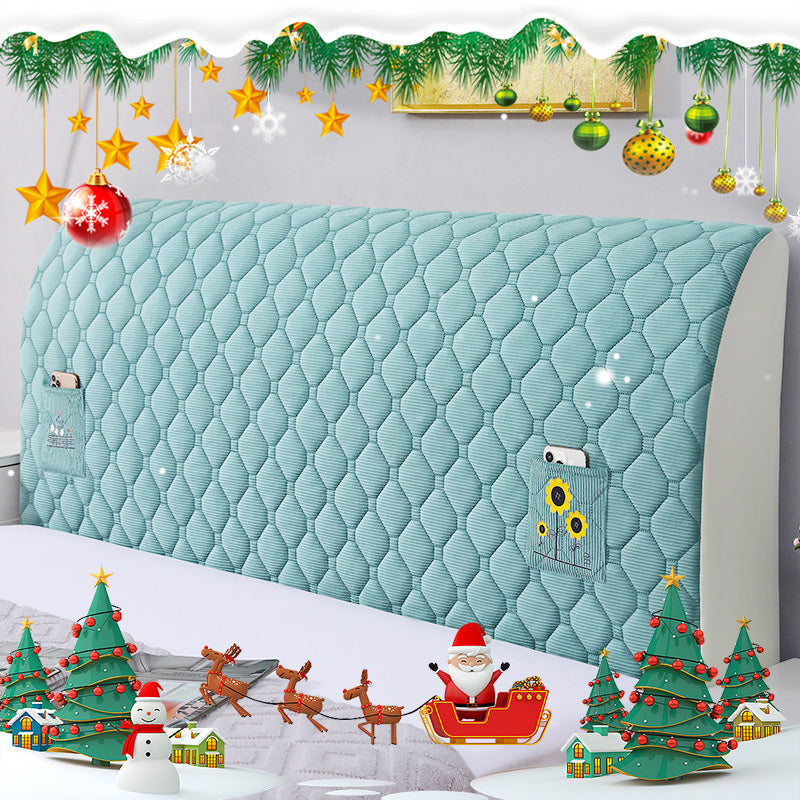 🛏️50% DE RÉDUCTION LIMITÉE!✨Housse Rembourrée pour Tête de Lit🛌Protection Douce et Antidérapante en Velours avec Fermeture Élastique🌟