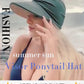 Visière Solaire UPF 50+ avec Trou pour Queue de Cheval | Casquette Pliable Plage & Golf Femme