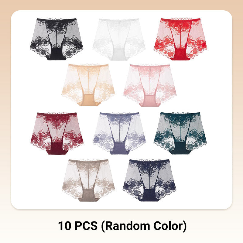 🌸50% de réduction🧶 Boxers taille haute en dentelle crochetée à la main pour femmes – Respirants, style vintage et confortables 🌸