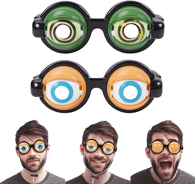 🔥50 % DE RÉDUCTION !!🏆Vente flash💥Lunettes amusantes avec mécanisme d'œil qui cligne