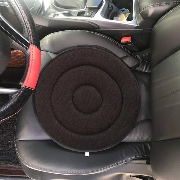 Coussin d'Assise Pivotant 360° – Mousse à Mémoire de Forme, Soulagement du Dos & Transferts Faciles
