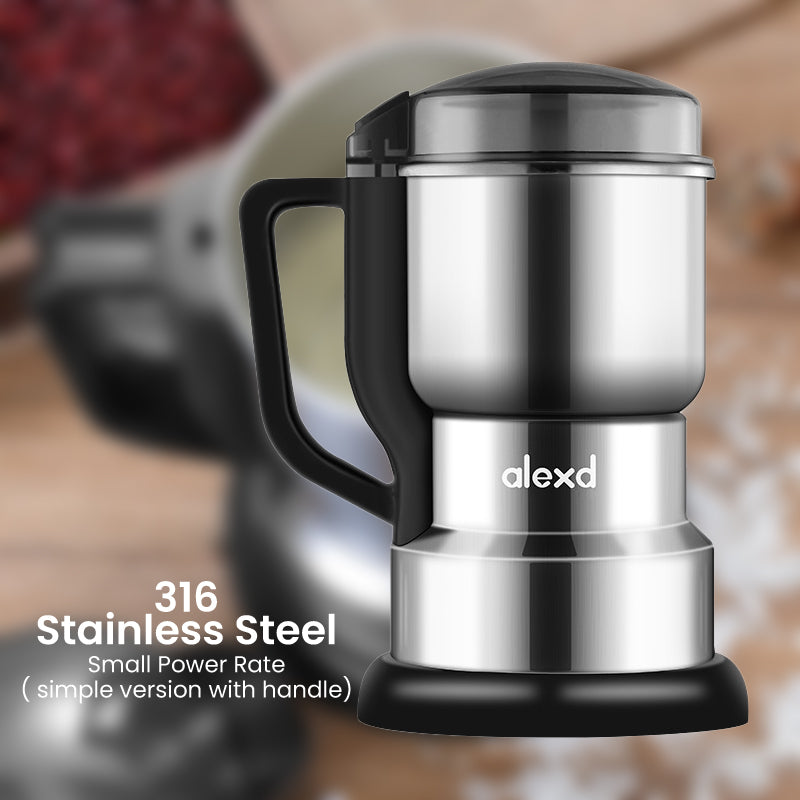 Mini Moulin Broyeur Électrique – Inox 316, Moteur Cuivre 400W Silencieux