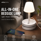 💡Lampe de chevet avec prises USB et secteur,3/4 prises secteur, 2 ports USB, 1 port Type-C. ⭐🏠