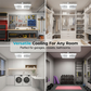 📢📢50 % DE RÉDUCTION !! ⏰Ventilateur de plafond à double tête avec lumière LED – design moderne avec télécommande pour salon et chambre