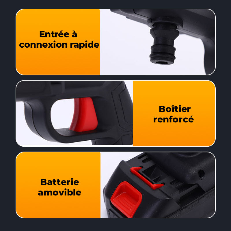 🏆50% de réduction pour une durée limitée✨🚗Nettoyeur Haute Pression Portable Multifonction Sans Fil