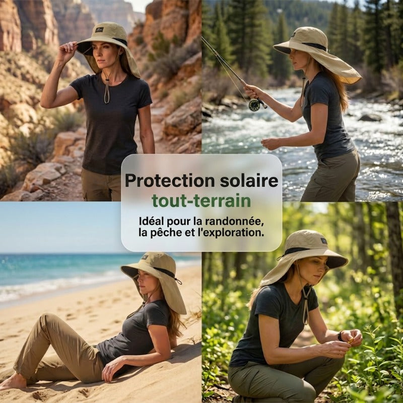 🧢 PROMO LIMITÉE 50% DE RÉDUCTION ! ✨ Casquette Solaire – UPF 50+, Ajustable, Respirante, Unisexe ☀️