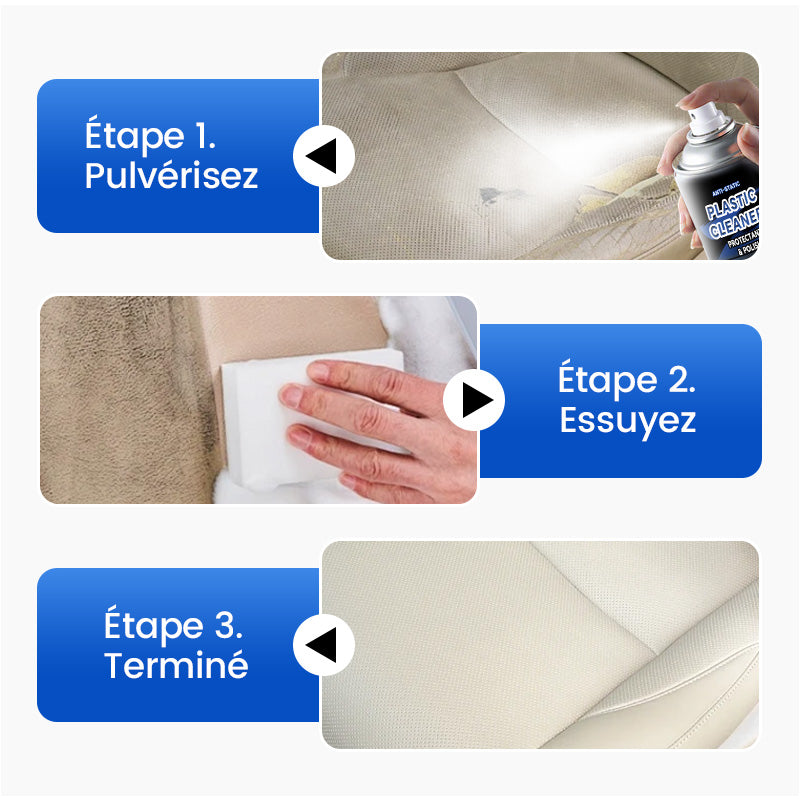 📢🚗Nettoyant multifonction avec polissage protecteur pour intérieur de voiture✨
