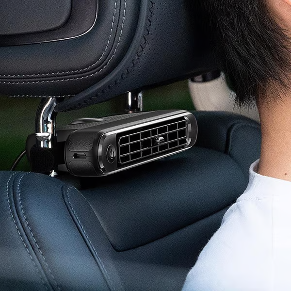 🌬️OFFRE LIMITÉE -50%🚗Ventilateur arrière double turbo pour voiture – 3 vitesses, silencieux, fixation Velcro⚡