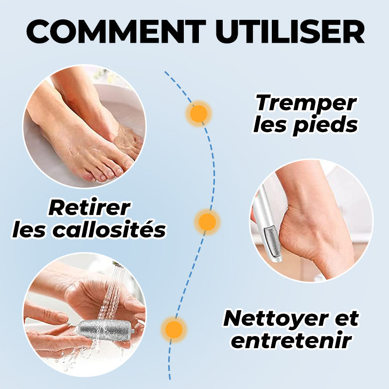 🔥Vente Flash - 50% DE RÉDUCTION🔥Éliminateur de Callosités Électrique pour les Pieds⚡