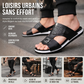 👞PROMO FLASH 50%🏖️Sandales Slip-On Homme Simili Cuir – 2 Textures, Semelle Anti-Dérapante, 3 Couleurs, Pointures 39-48, Respirantes, Rembourrées✨