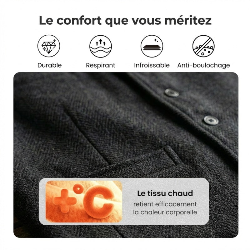 🔥Offre à durée limitée-Gilet business décontracté slim fit pour homme