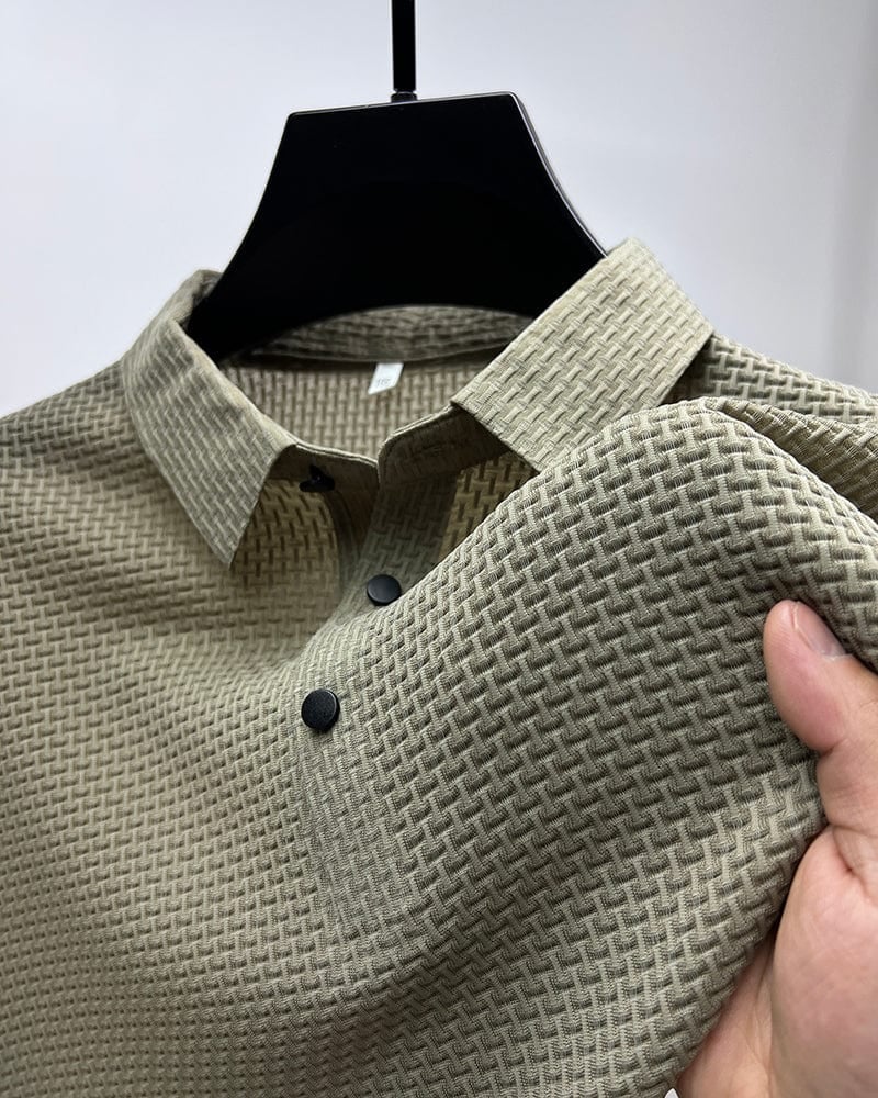 👔 50% DE RÉDUCTION ! ✨ Chemise Homme en Soie Glacée - Texture Luxueuse et Respirante pour Événements Élégants ou Quotidien 🎩🔥