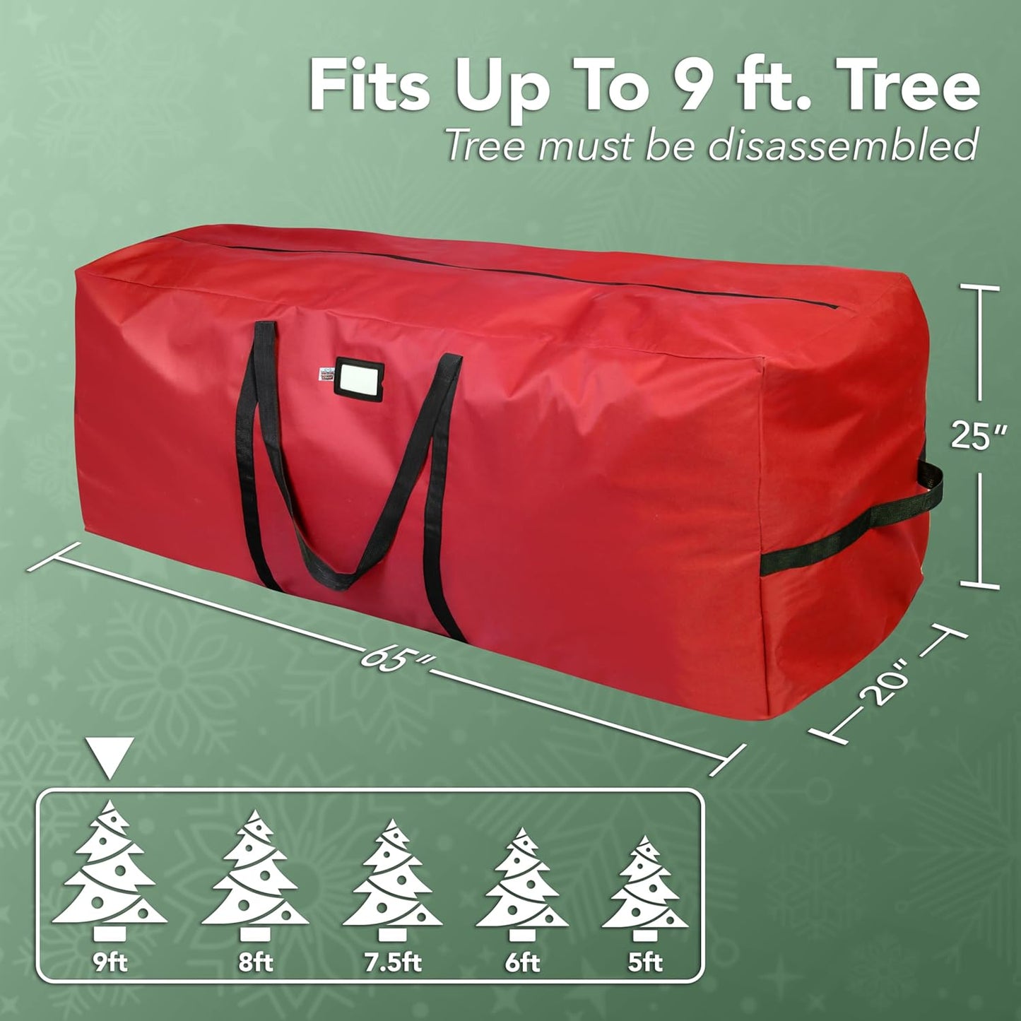 🌟Sac de rangement imperméable et résistant pour sapin de Noël 🎄