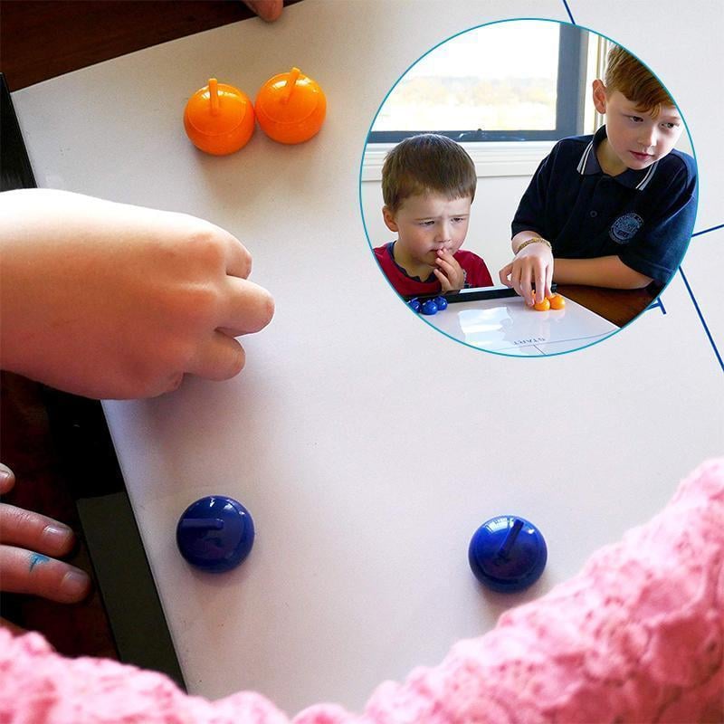 🥌 60% DE RÉDUCTION ! 🎯 Jeu de Curling de Table Familial - Affrontements Amusants entre Amis ou en Famille, Set Complet avec Cibles et Pierre 🔥✨