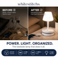 💡Lampe de chevet avec prises USB et secteur,3/4 prises secteur, 2 ports USB, 1 port Type-C. ⭐🏠